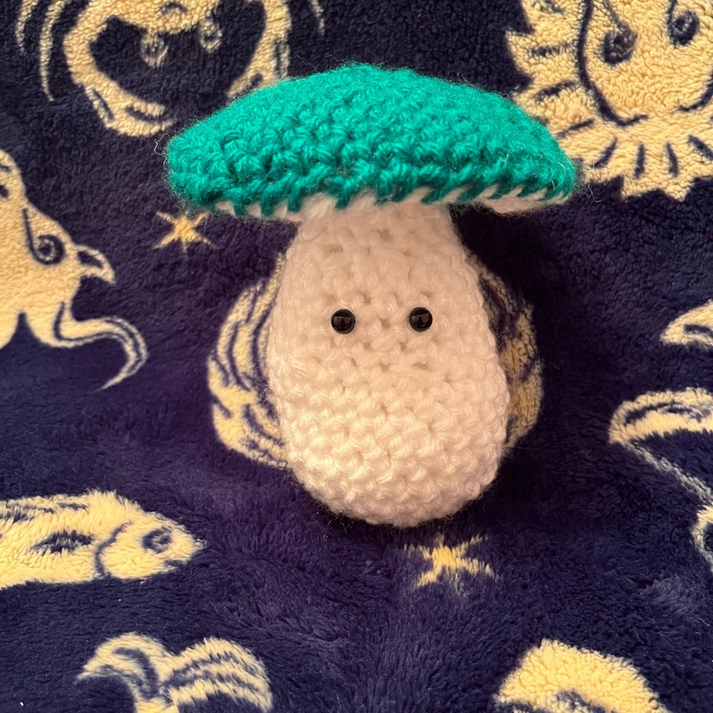Flat Top Crochet Mushroom Plush 🍄